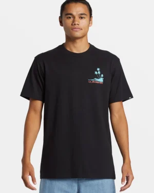 Quiksilver Tees>Island Vibes T-Shirt BLACK