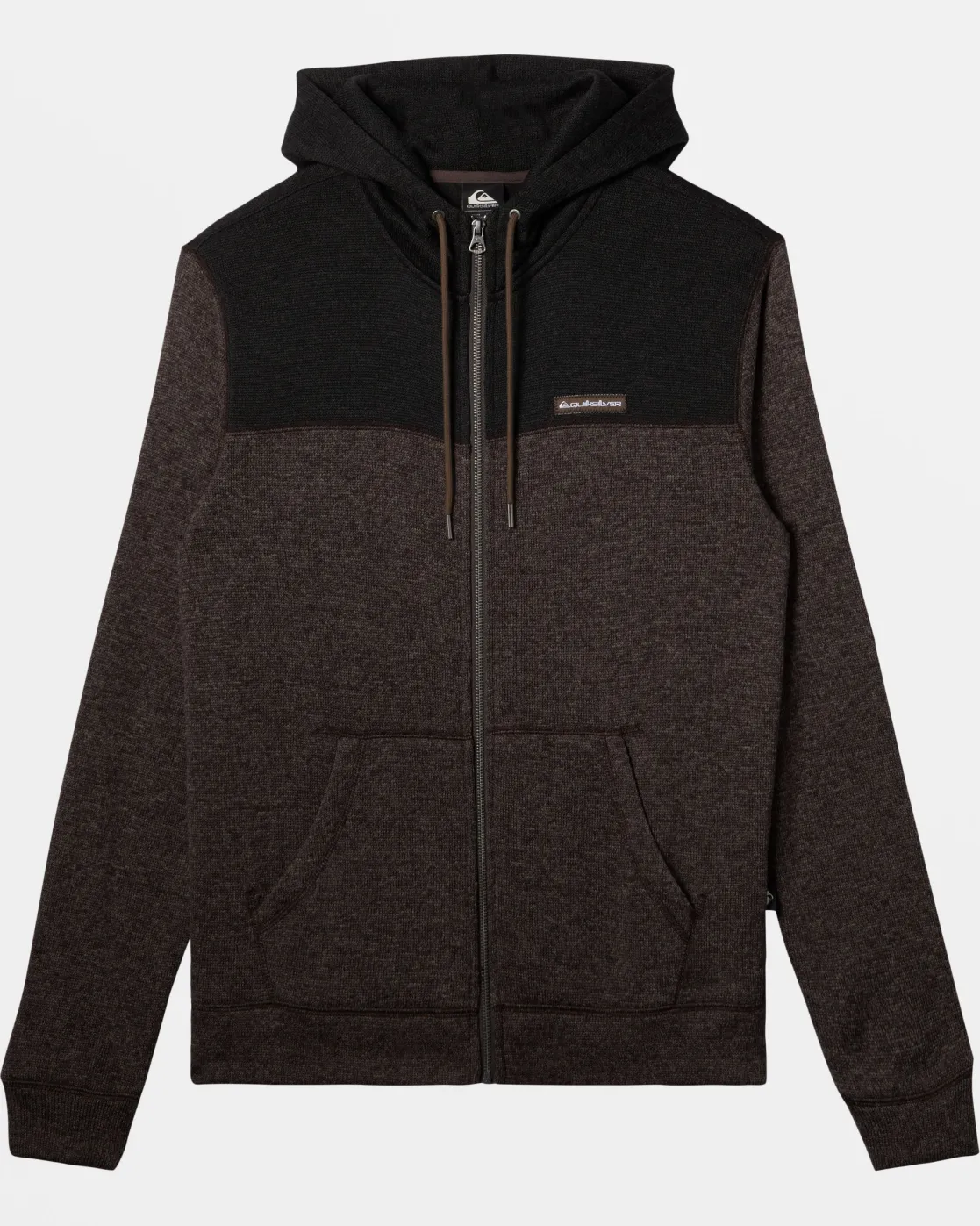 Quiksilver Sweatshirts & Hoodies | Under $100>Keller Block Zip Hoodie CANTEENHEATHER