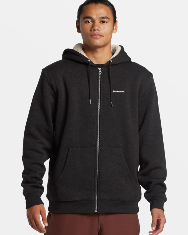 Quiksilver Sweatshirts & Hoodies | Under $100>Keller Zip Hoodie BLACKHEATHER