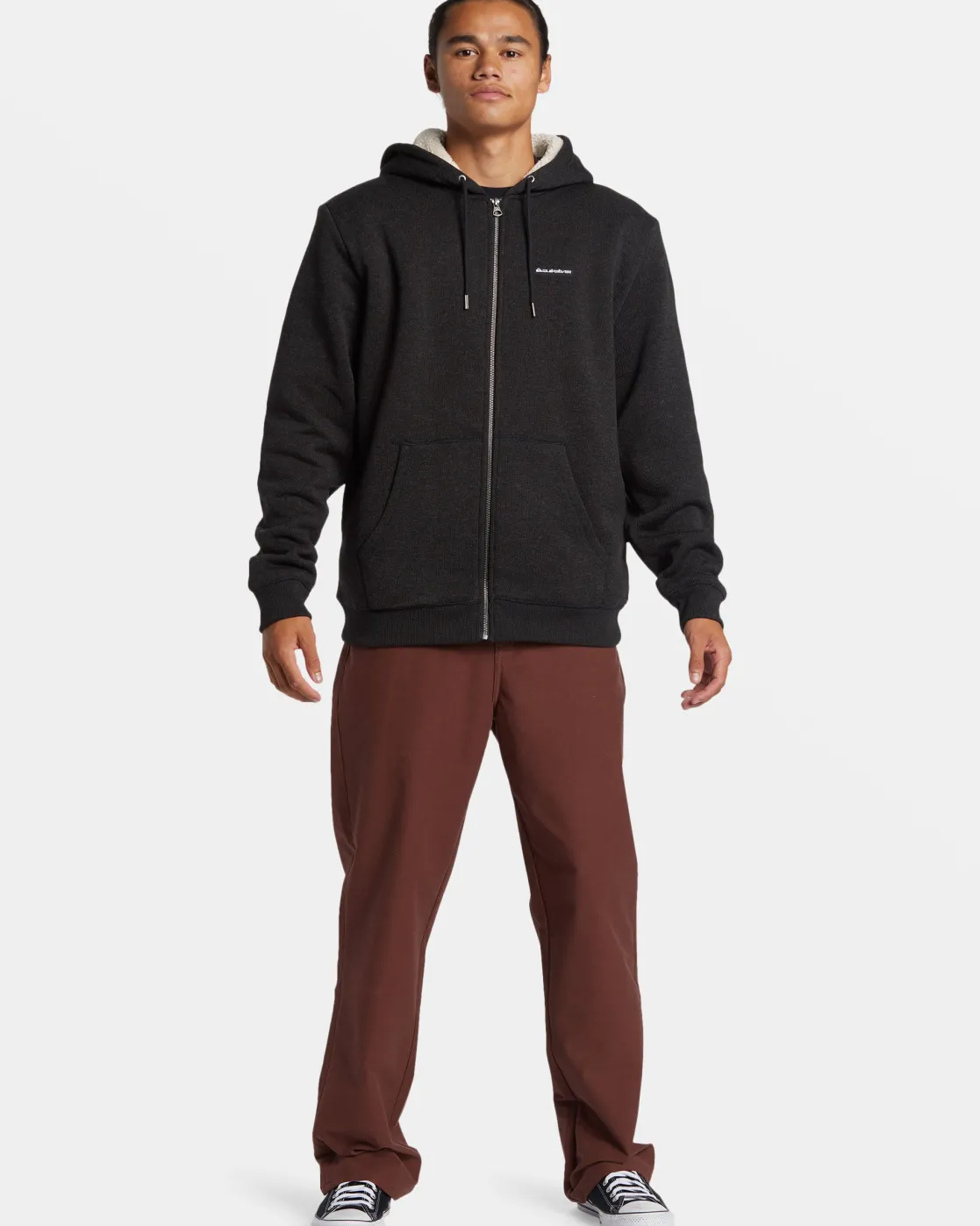 Quiksilver Sweatshirts & Hoodies | Under $100>Keller Zip Hoodie BLACKHEATHER