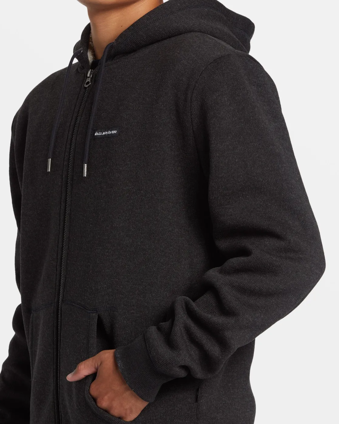 Quiksilver Sweatshirts & Hoodies | Under $100>Keller Zip Hoodie BLACKHEATHER