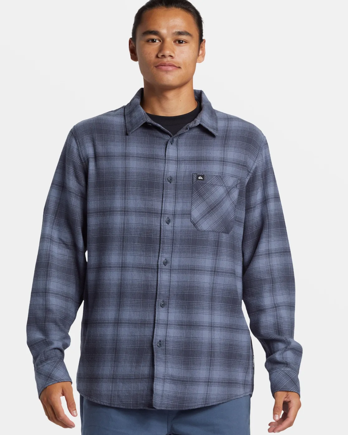 Quiksilver Shirts & Polos | Under $100>Lago Long-Sleeve Flannel BLUENIGHTSLAGOCLASSICSTCH