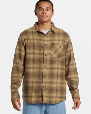 Quiksilver Shirts & Polos | Under $100>Lago Long-Sleeve Flannel CANTEENLAGOCLASSSTCHFL
