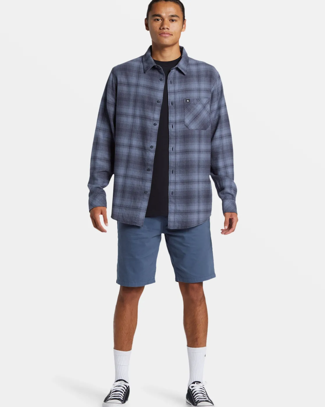 Quiksilver Shirts & Polos | Under $100>Lago Long-Sleeve Flannel BLUENIGHTSLAGOCLASSICSTCH