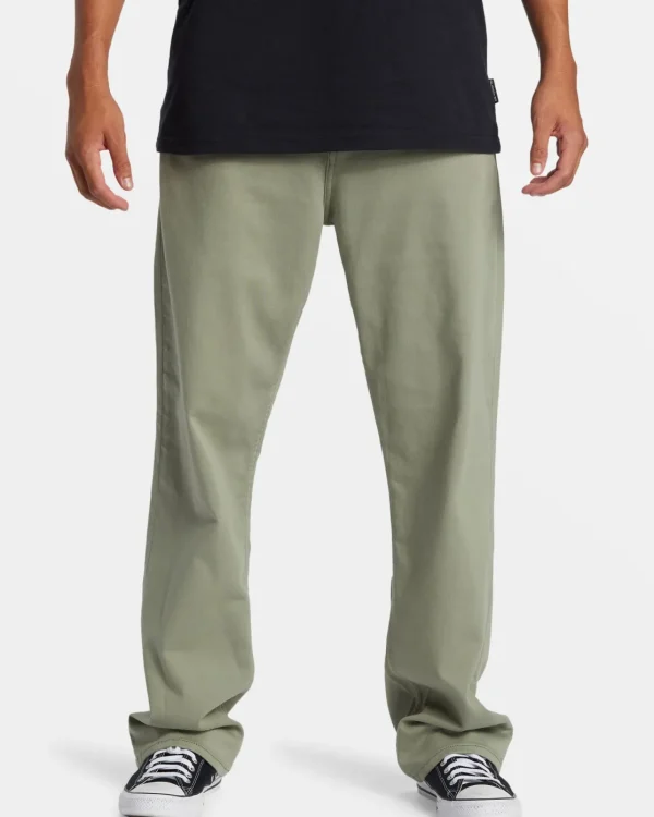 Quiksilver Pants | Under $100>Landers Far Out Straight Fit Pants SEASPRAY