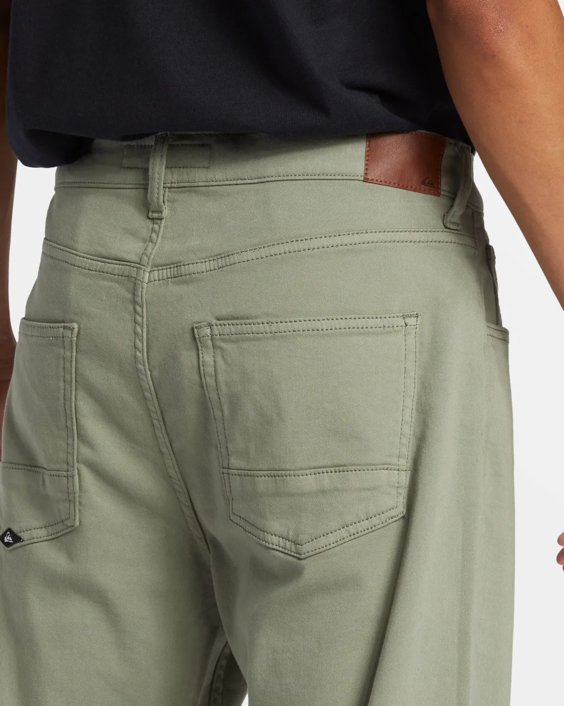 Quiksilver Pants | Under $100>Landers Far Out Straight Fit Pants SEASPRAY