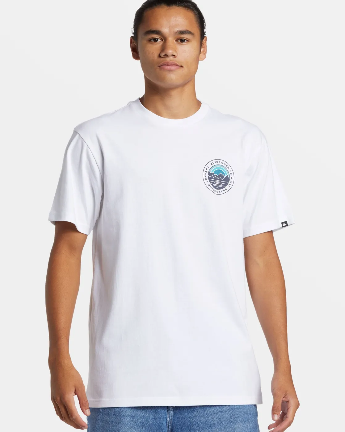 Quiksilver Tees>Landscapes T-Shirt WHITE