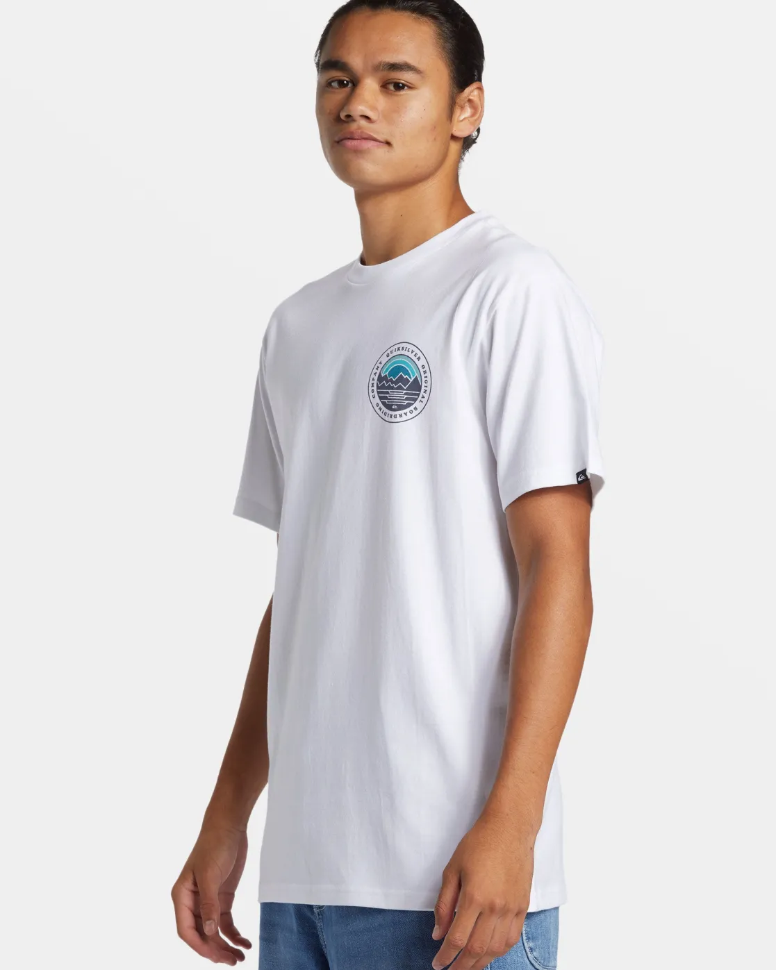 Quiksilver Tees>Landscapes T-Shirt WHITE