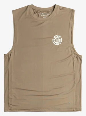 Quiksilver Tees>Lap Time Muscle Knit TIMBERWOLF