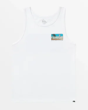 Quiksilver Tees>Line Up Tank WHITE