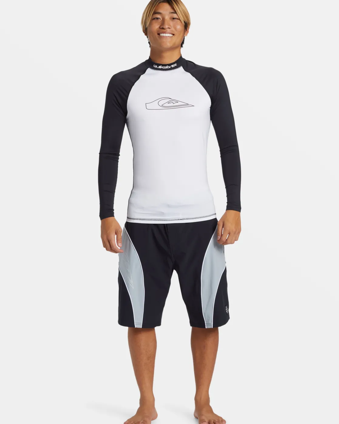 Quiksilver Rashguards>Mercury Long Sleeve Surf Tee WHITE