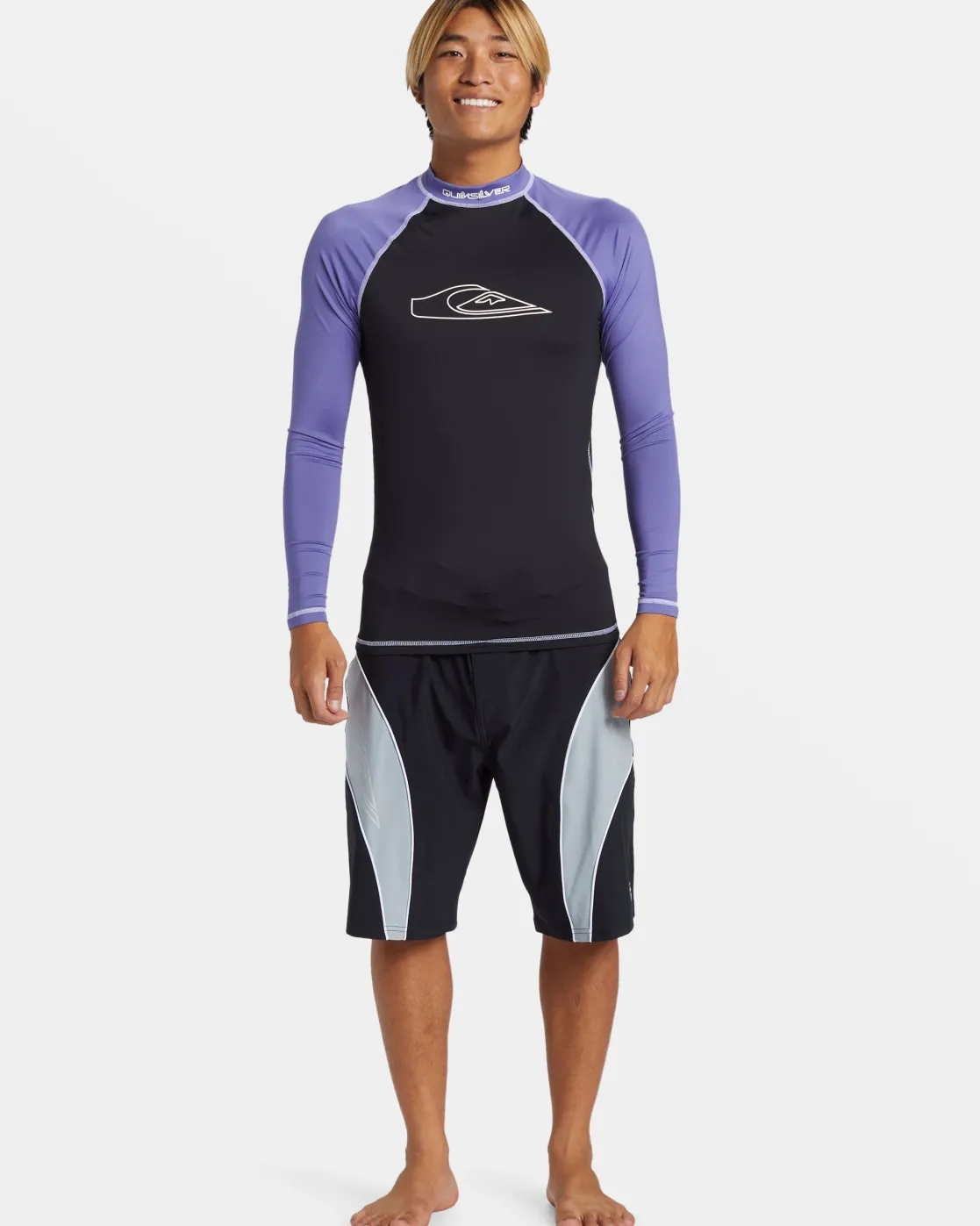 Quiksilver Rashguards>Mercury Long Sleeve Surf Tee BLACK