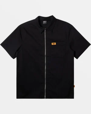 Quiksilver Shirts & Polos>Mercury Short Sleeve Shirt BLACK