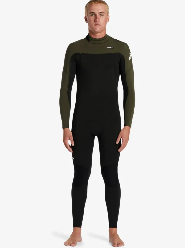 Quiksilver Wetsuits>4/3mm Everyday Sessions Back Zip Wetsuit BLACK/ASH