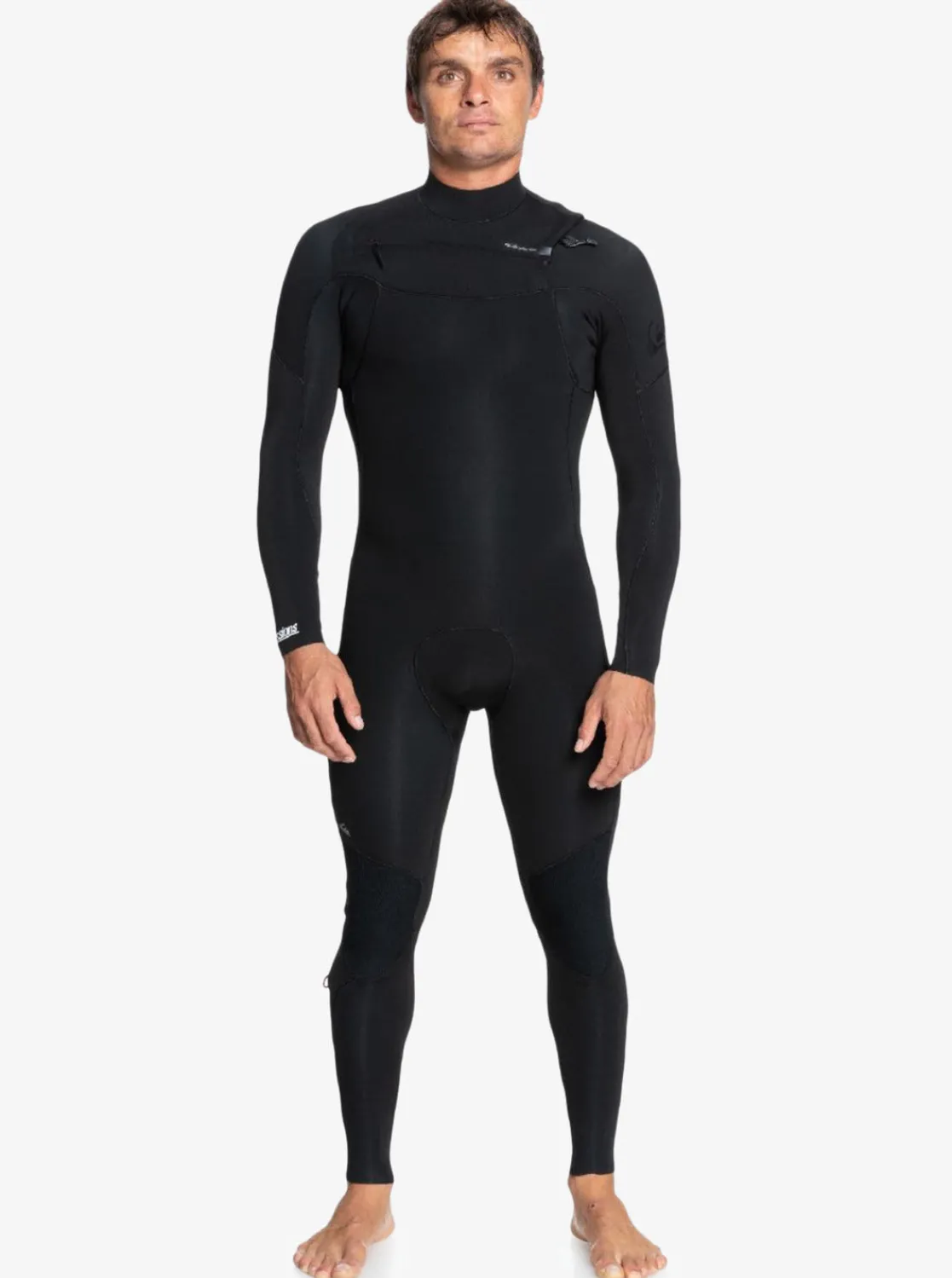 Quiksilver Wetsuits>5/4/3mm Everyday Sessions Chest Zip Wetsuit BLACK