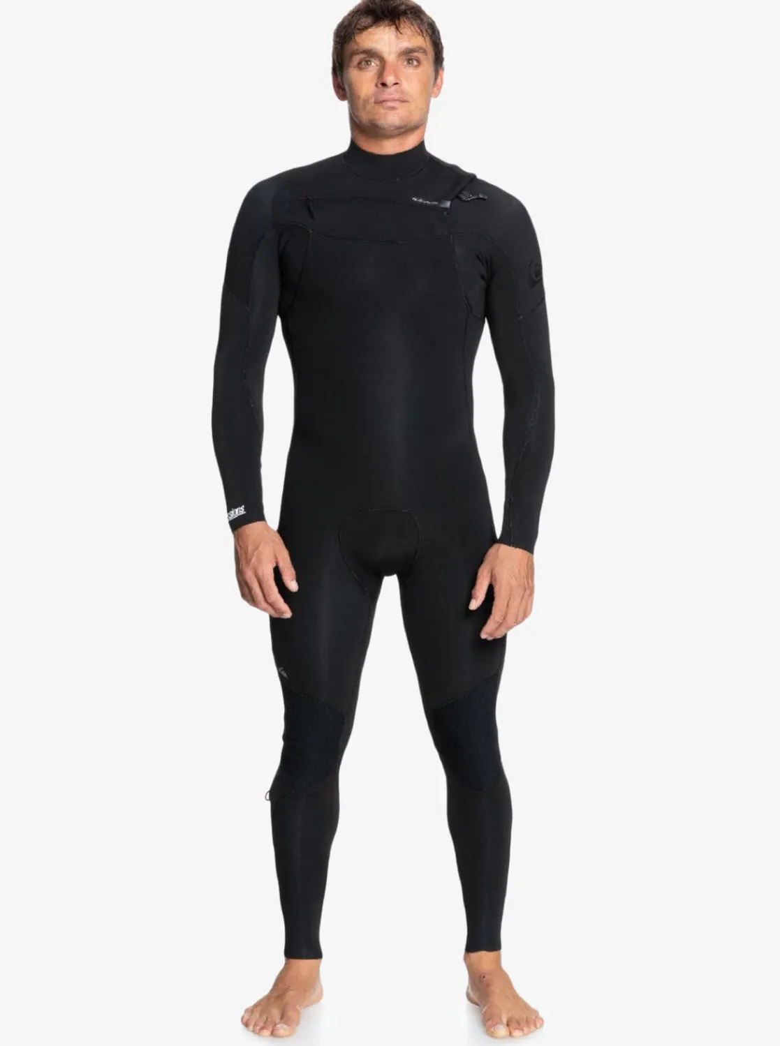Quiksilver Wetsuits>4/3mm Everyday Sessions Chest Zip Wetsuit BLACK