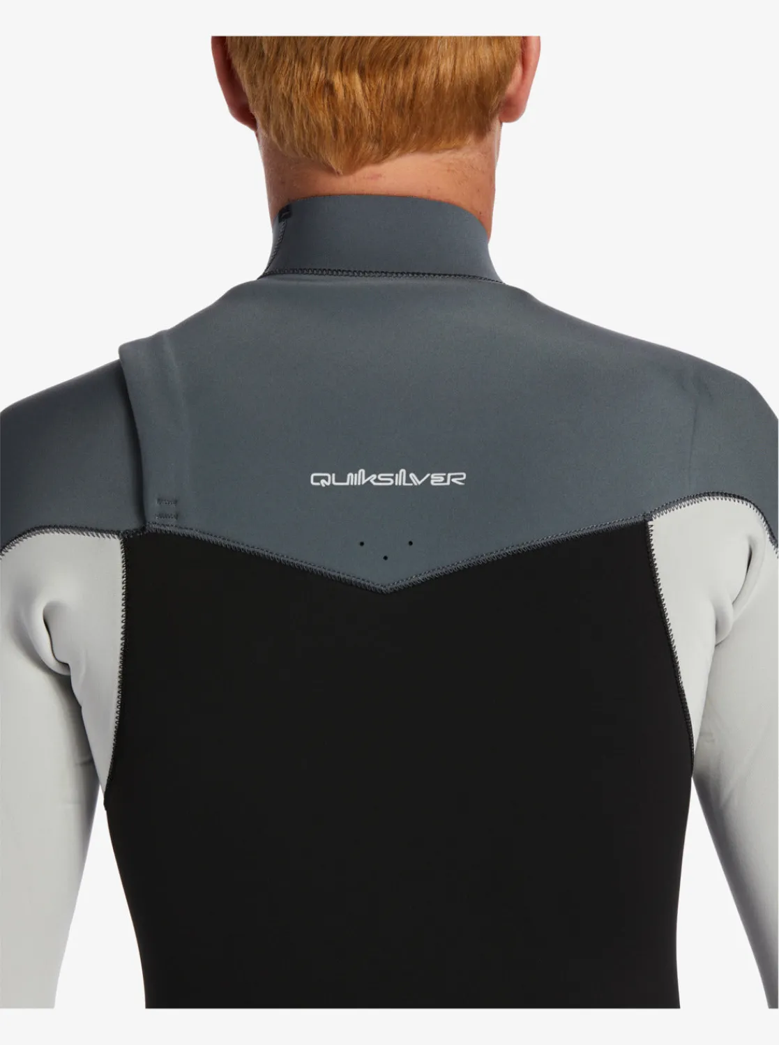 Quiksilver Wetsuits>3/2mm Everyday Sessions Chest Zip Wetsuit BLACK/ASH