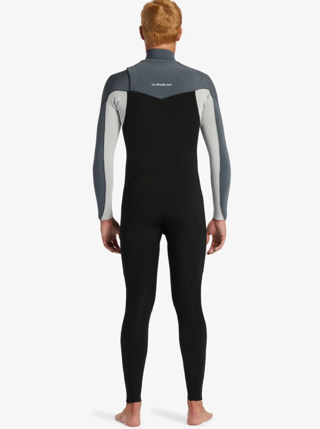 Quiksilver Wetsuits>3/2mm Everyday Sessions Chest Zip Wetsuit BLACK/ASH