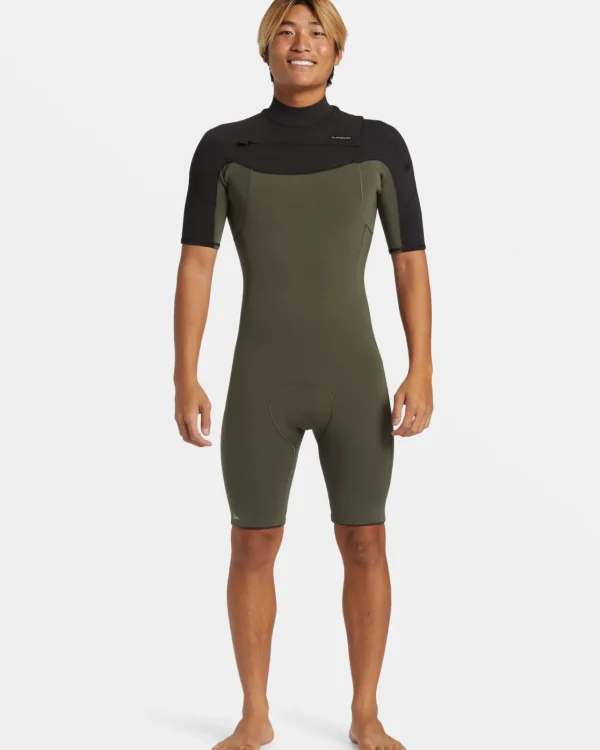 Quiksilver Wetsuits>2/2mm Everyday Sessions Short Sleeve Spring Suit THYME