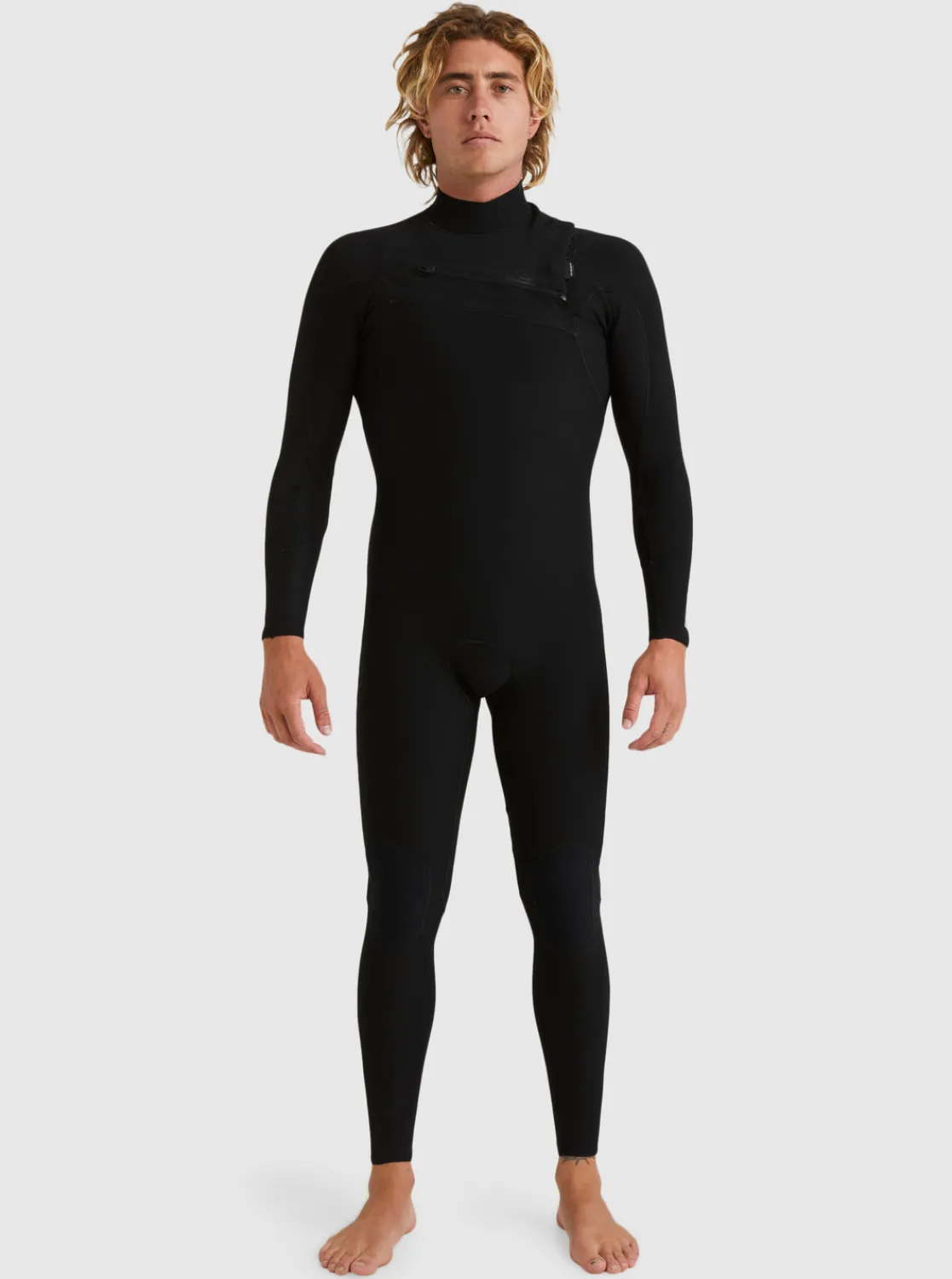 Quiksilver Wetsuits>3/2mm Highline Chest Zip Wetsuit BLACK