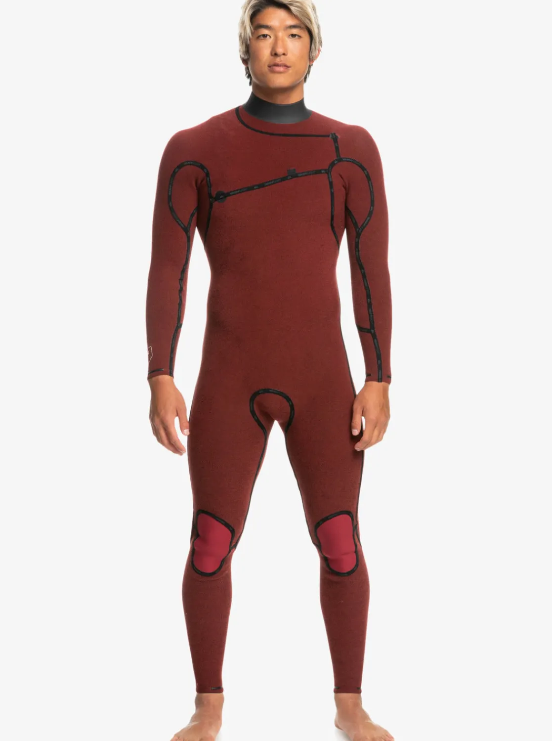 Quiksilver Wetsuits>3/2mm Highline Chest Zip Wetsuit BLACK