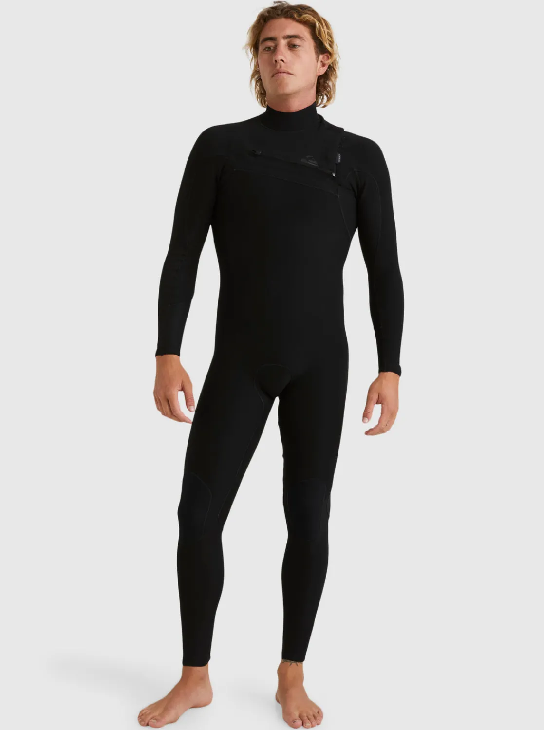 Quiksilver Wetsuits>3/2mm Highline Chest Zip Wetsuit BLACK