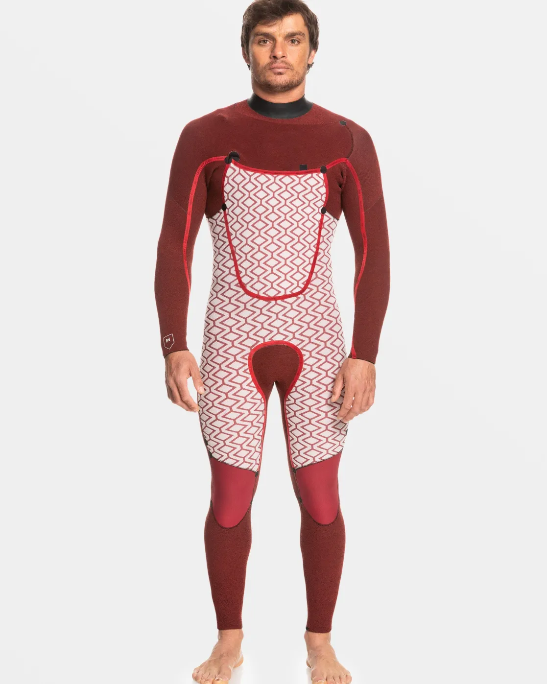 Quiksilver Wetsuits>5/4/3mm Marathon Sessions Chest Zip Wetsuit BLACK