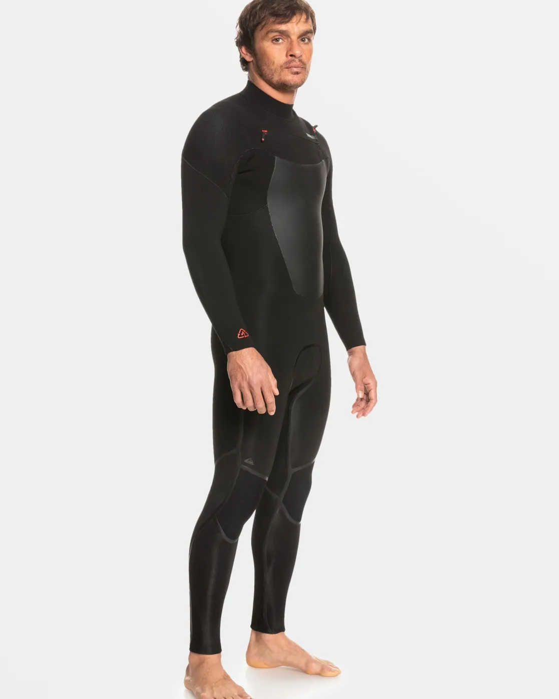 Quiksilver Wetsuits>5/4/3mm Marathon Sessions Chest Zip Wetsuit BLACK