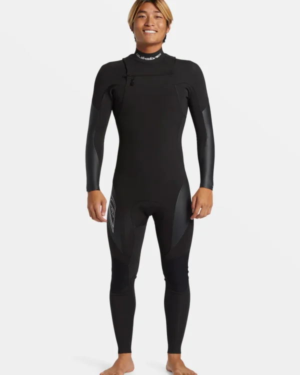 Quiksilver Wetsuits>3/2mm Mercury Chest Zip GBS Wetsuit BLACK