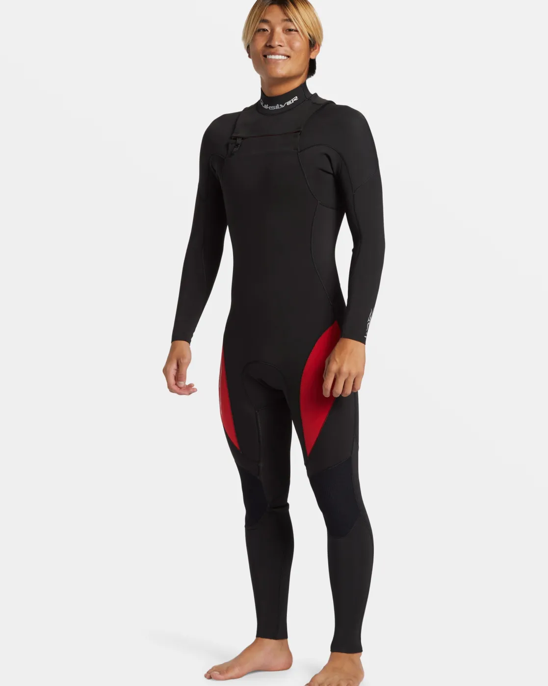 Quiksilver Wetsuits>4/3mm Mercury Chest Zip GBS Wetsuit HIGHRISKRED