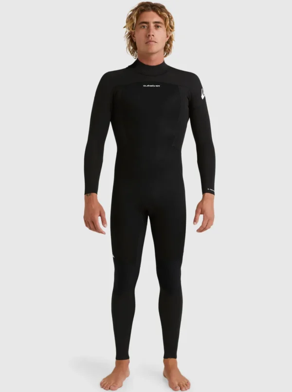 Quiksilver Wetsuits>4/3mm Prologue Back Zip Wetsuit BLACK