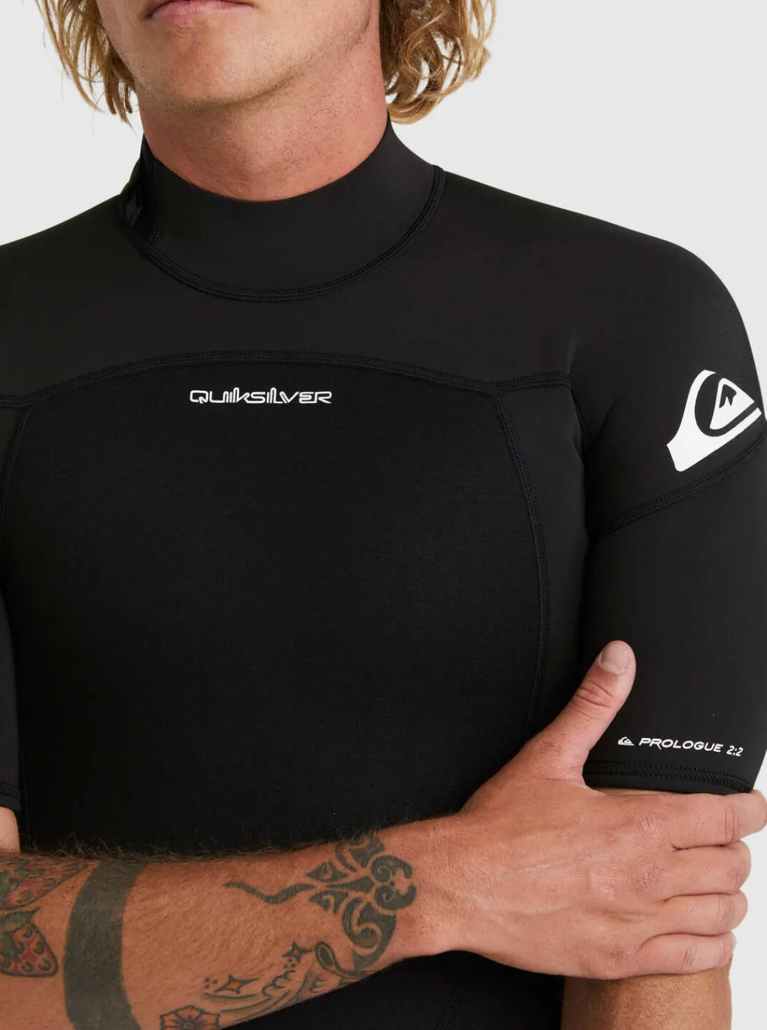 Quiksilver Wetsuits>2/2mm Prologue Short Sleeve Spring Suit BLACK