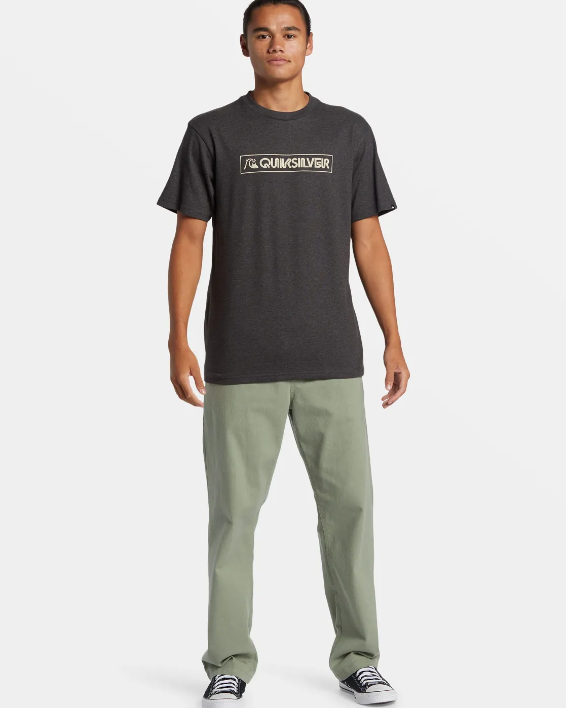 Quiksilver Tees>Modern Clicker T-Shirt CHARCOALHEATHER