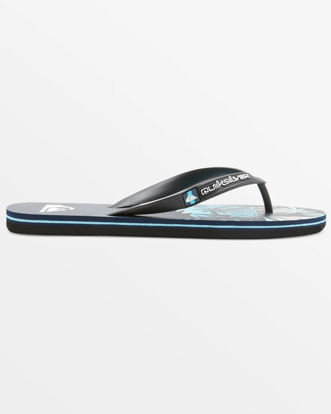 Quiksilver Sandals>Molokai Art II Sandals BLACK/GREY/BLUE