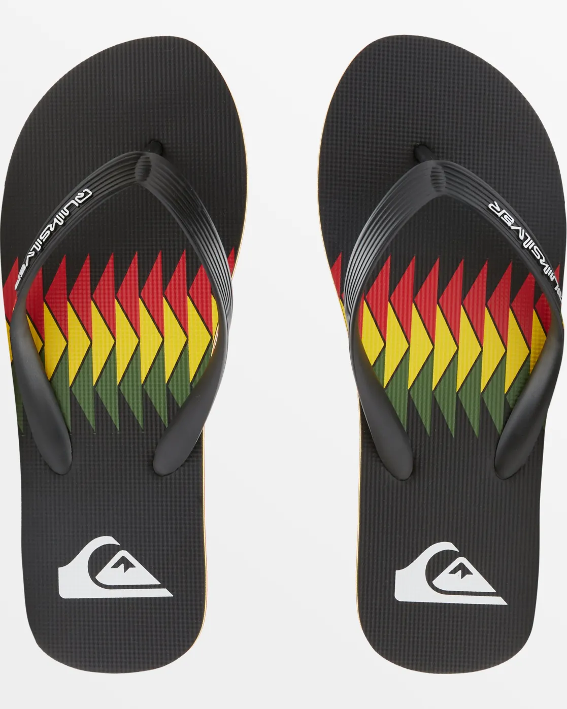 Quiksilver Sandals>Molokai Art II Sandals BLACK/RED/GREEN