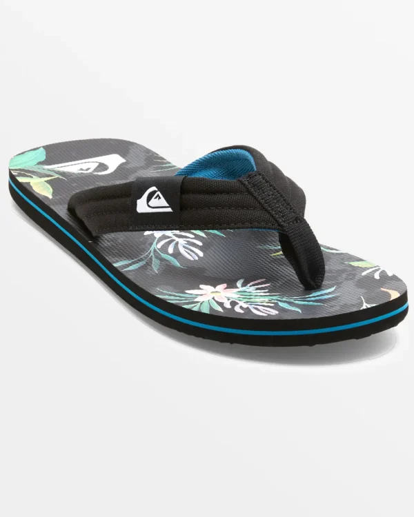 Quiksilver Sandals>Molokai Layback Sandals BLACK/BLUE/GREEN