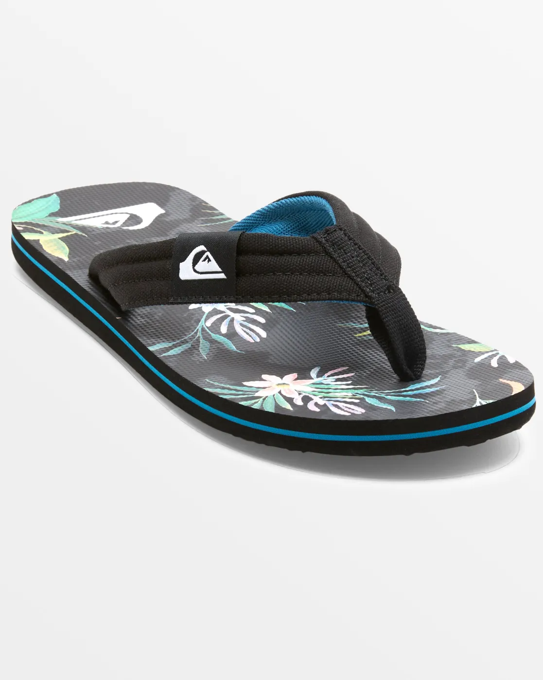 Quiksilver Sandals>Molokai Layback Sandals BLACK/BLUE/GREEN