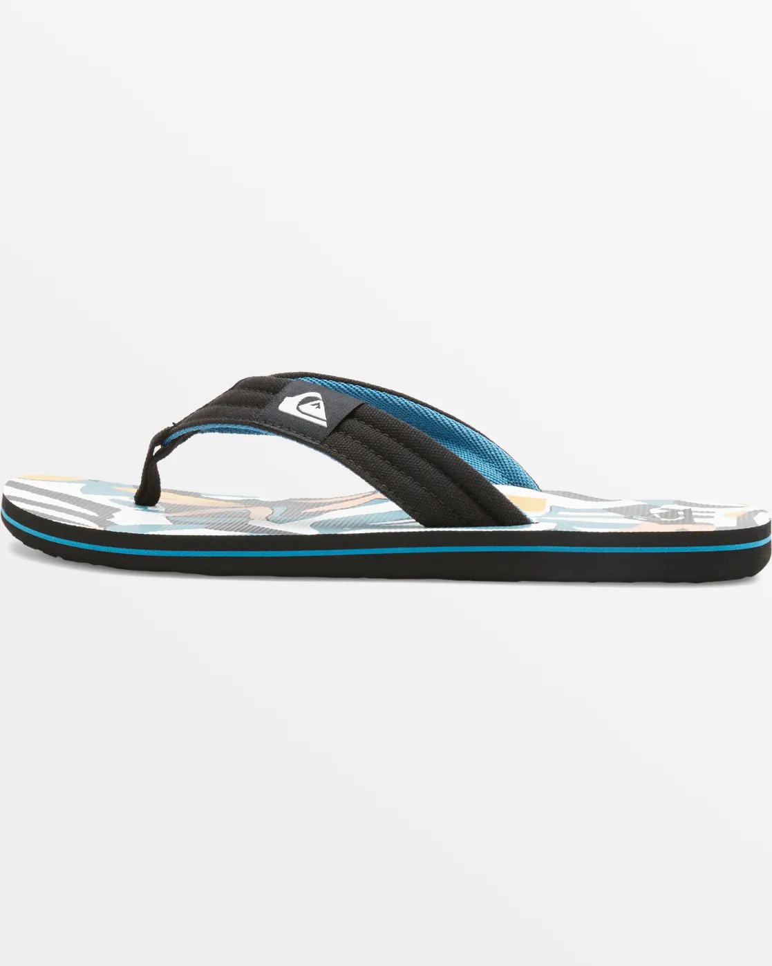 Quiksilver Sandals>Molokai Layback Sandals WHITE/BLACK/BLUE