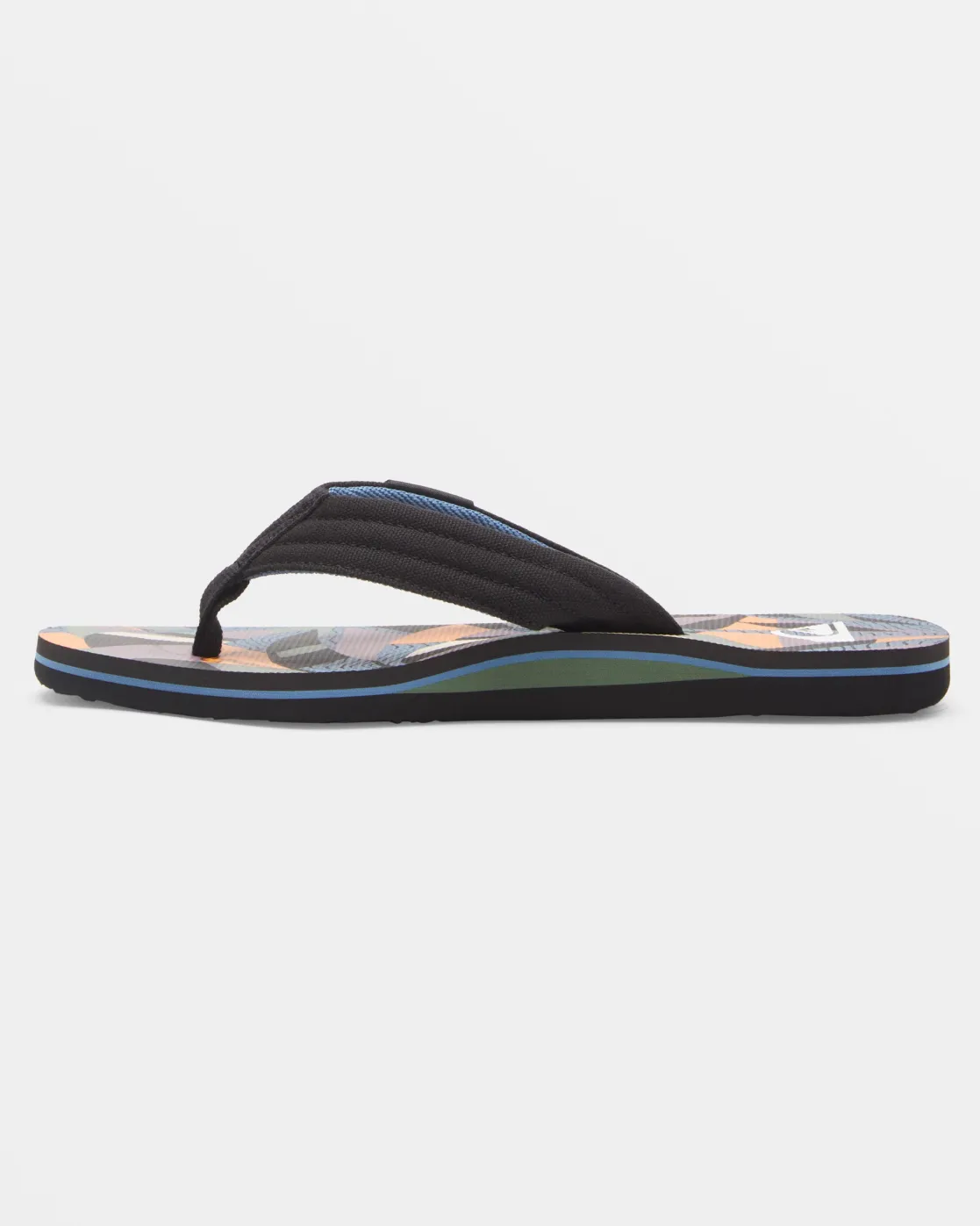 Quiksilver Sandals>Molokai Layback Sandals BLACK/ORANGE/BLUE