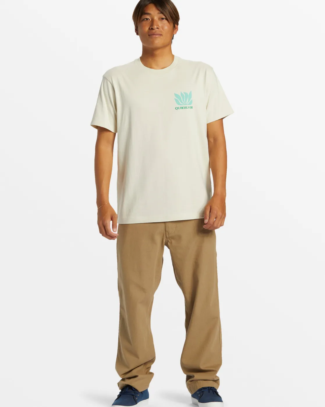 Quiksilver Tees>Natural Forms T-Shirt - SILVERBIRCH