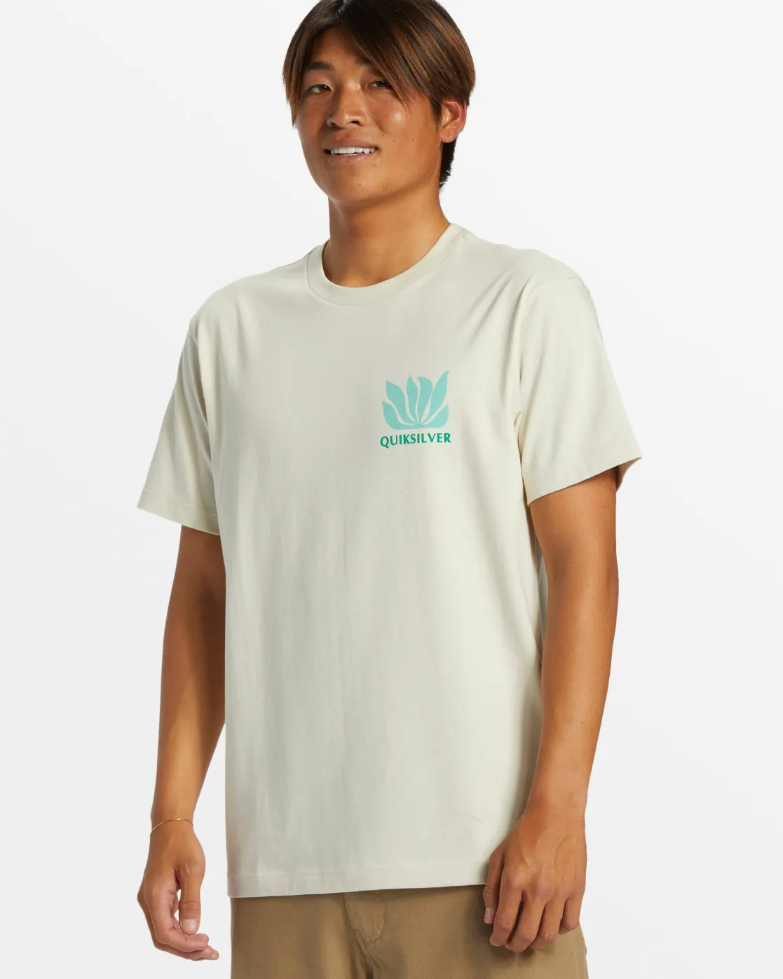Quiksilver Tees>Natural Forms T-Shirt - SILVERBIRCH