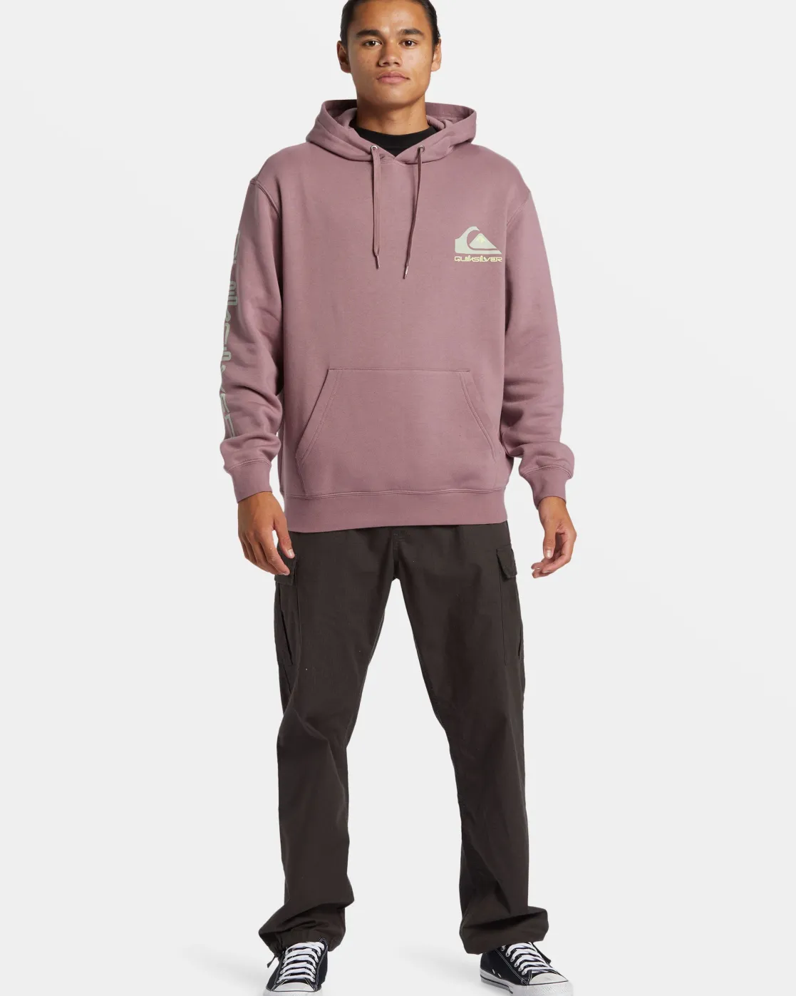 Quiksilver Sweatshirts & Hoodies | Under $100>Omni Logo Hoodie GRAPESHAKE