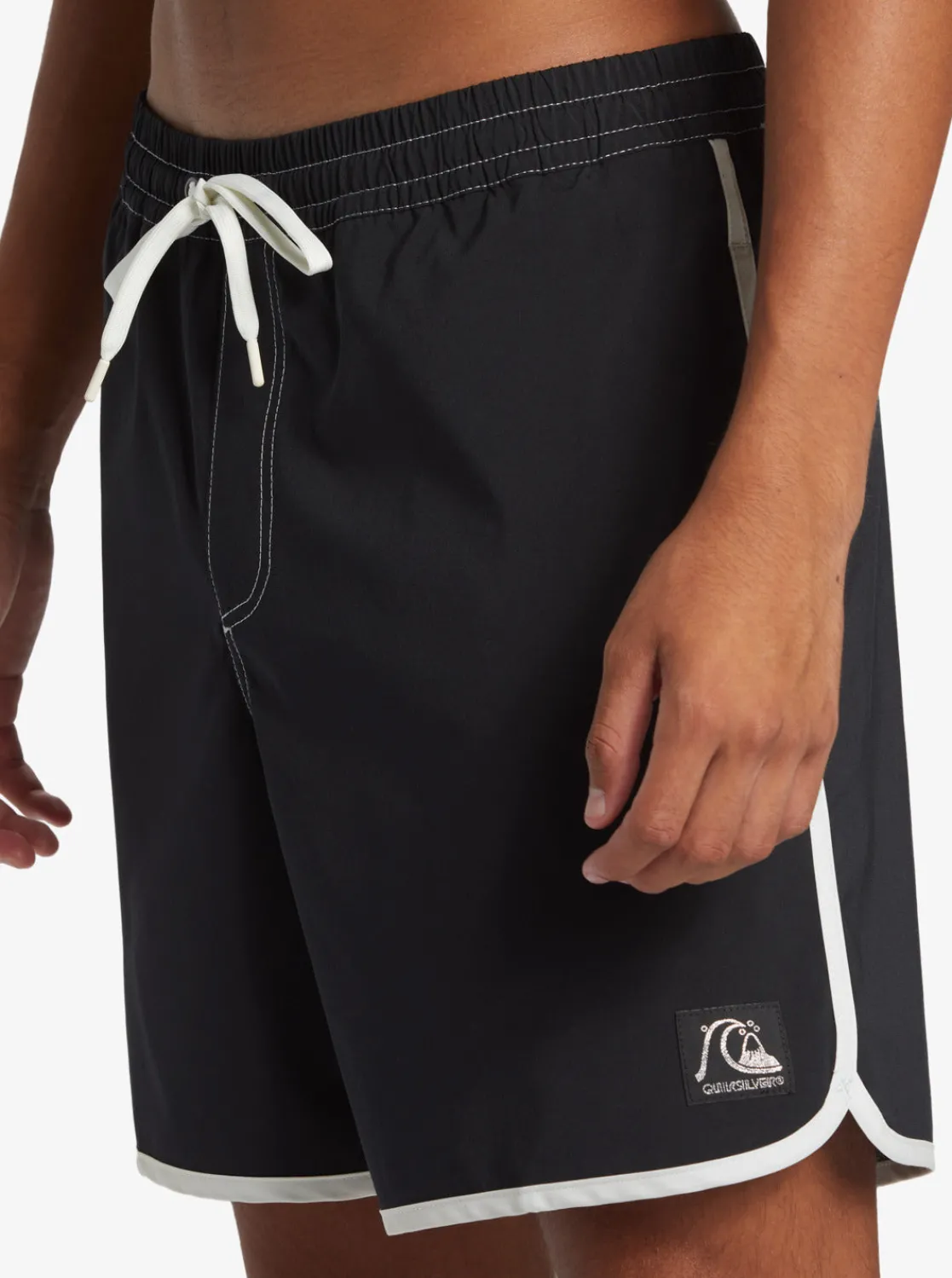 Quiksilver Boardshorts | Boardshorts>Original Scallop 17" Swim Trunks BLACK