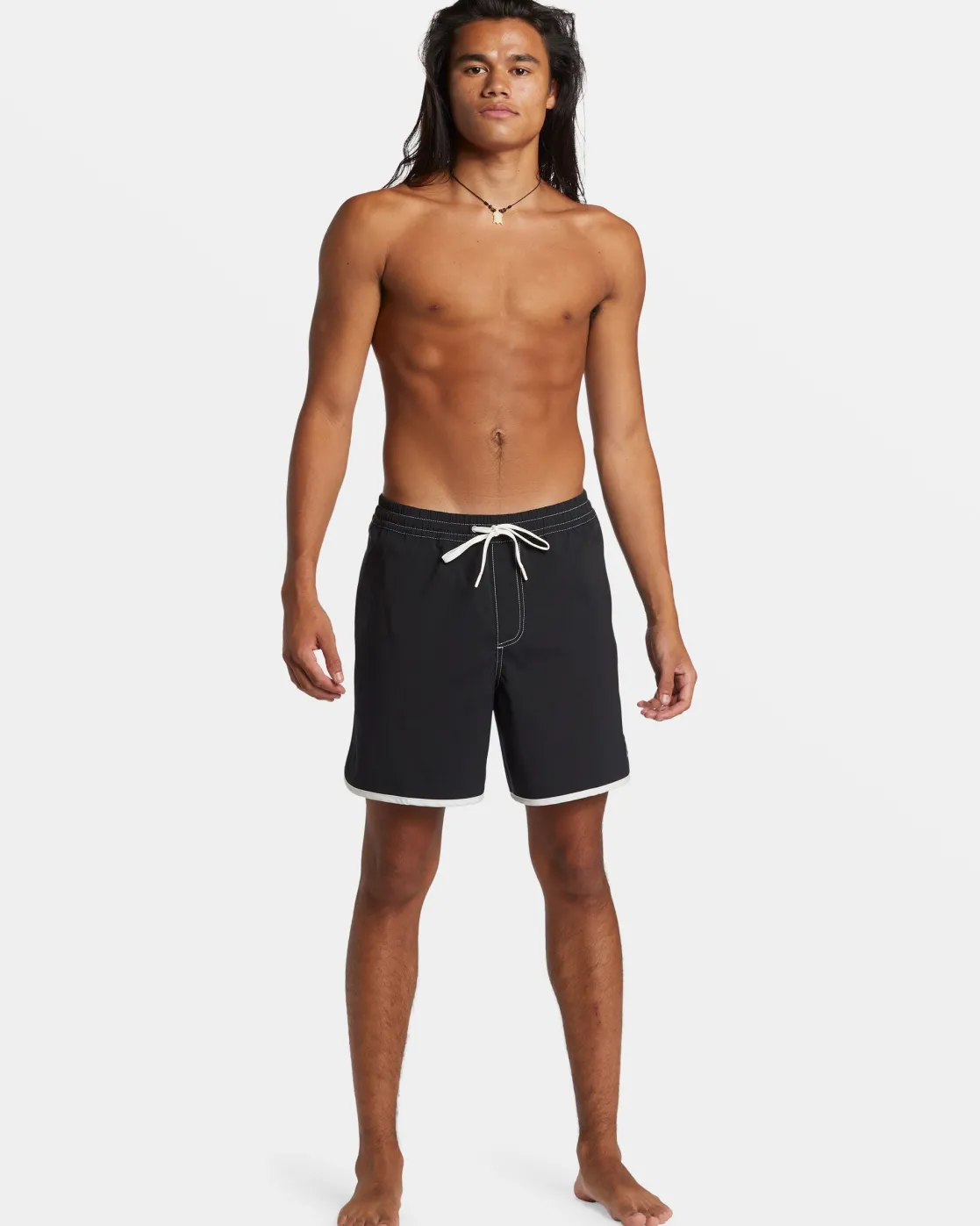 Quiksilver Boardshorts | Boardshorts>Original Scallop 17" Swim Trunks BLACK