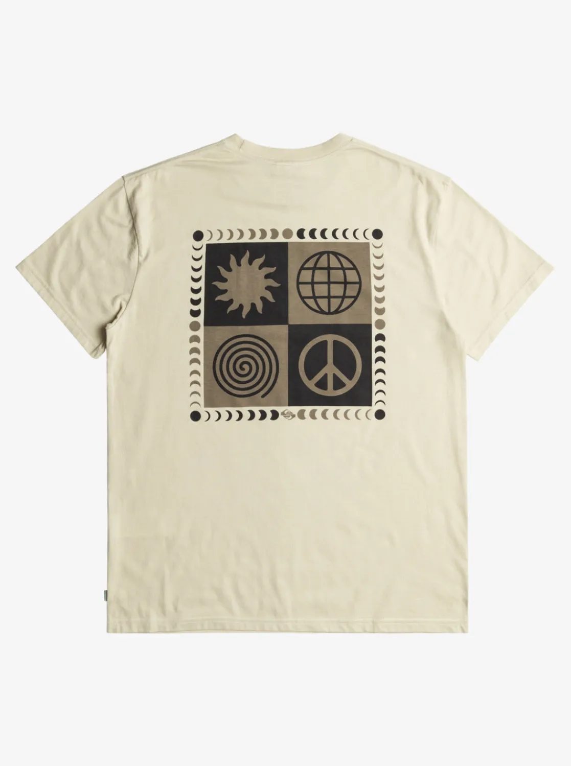 Quiksilver Tees>Peace Phase Tee T-Shirt OYSTERWHITE
