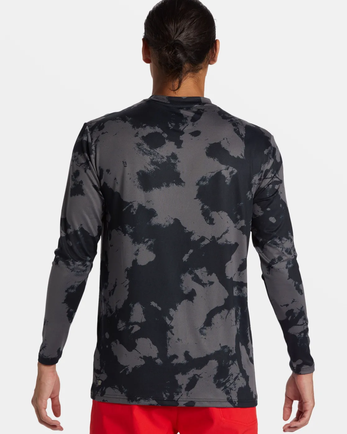 Quiksilver Rashguards>Petroglyph Long Sleeve Surf Tee HITIEDYE-BLACK