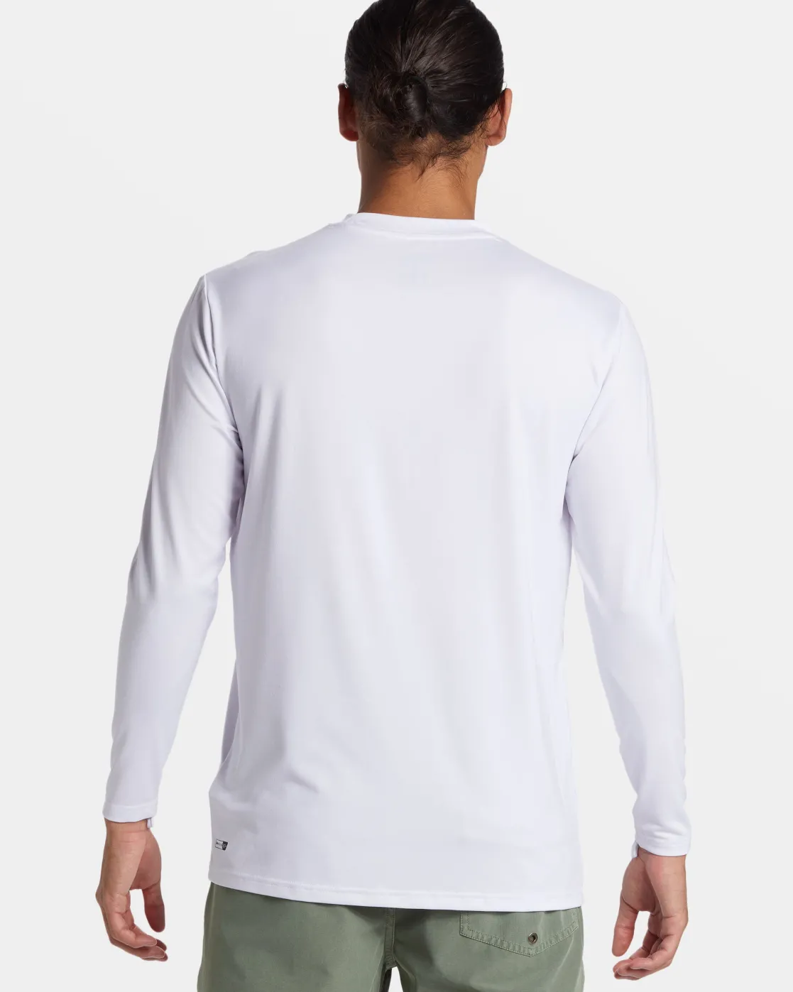 Quiksilver Rashguards>Petroglyph Long Sleeve Surf Tee WHITE