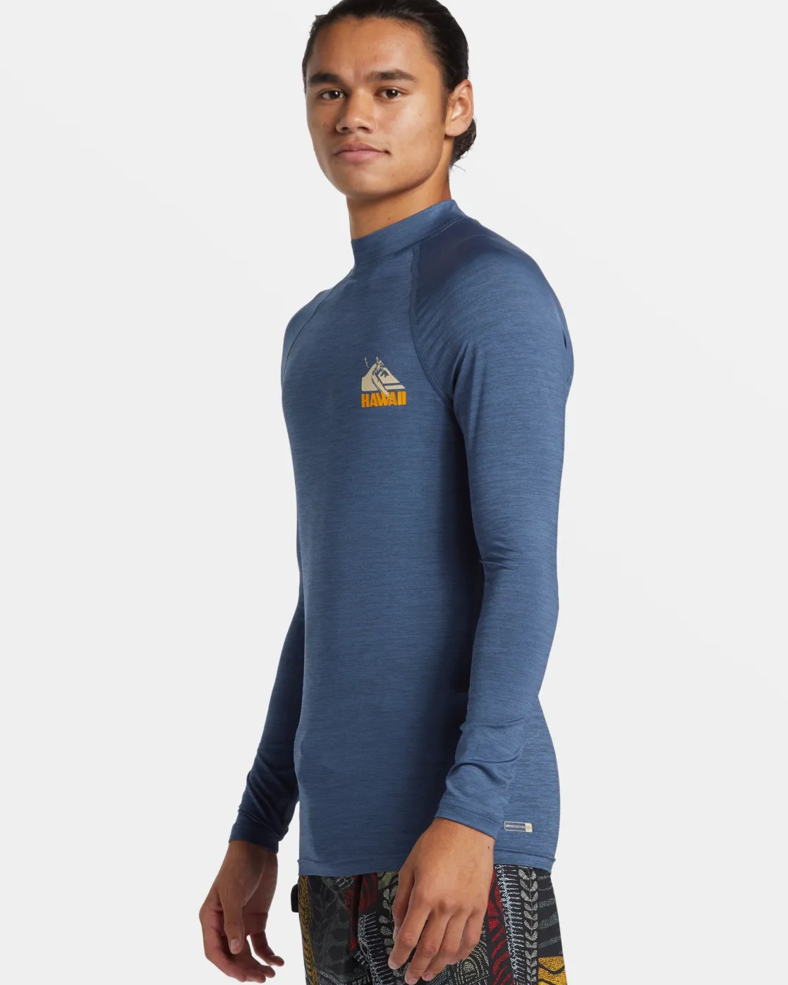 Quiksilver Rashguards>Petroglyph UPF 50 Long Sleeve Rashguard VINTAGEINDIGOHEATHER