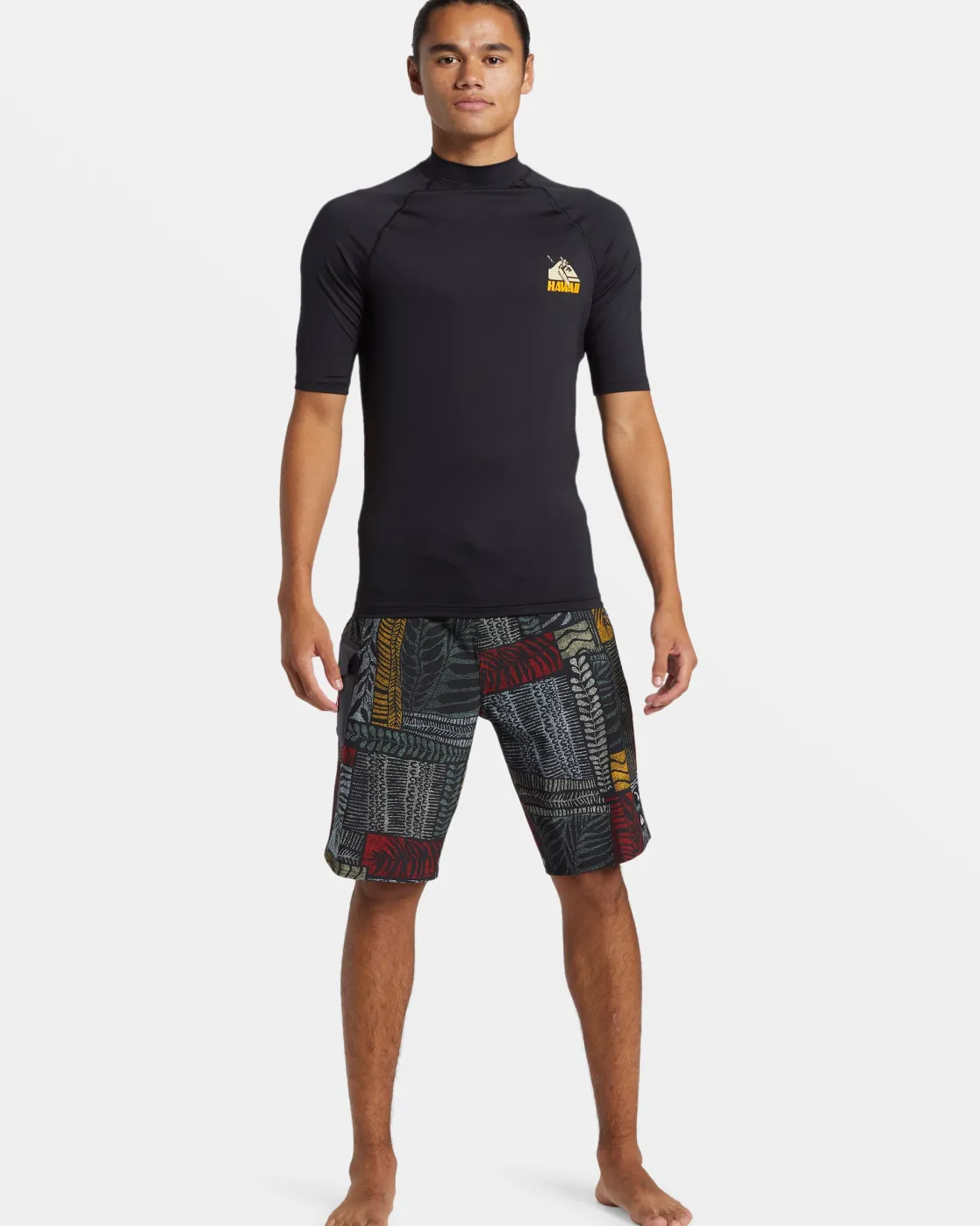 Quiksilver Rashguards>Petroglyph UPF 50 Short Sleeve Rashguard BLACK