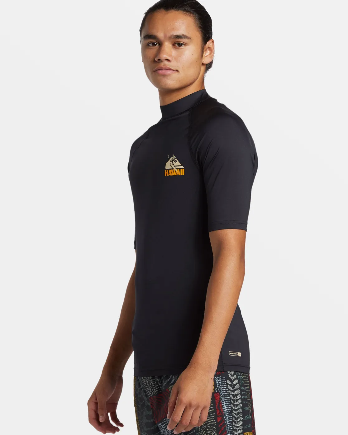 Quiksilver Rashguards>Petroglyph UPF 50 Short Sleeve Rashguard BLACK